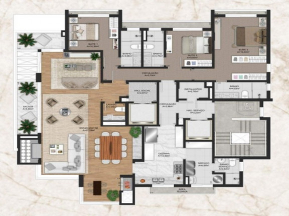 Imagem Apartamento com 3 Quartos à Venda, 186 m² em Bela Vista - Porto Alegre Imagem Apartamento com 3 Quartos à Venda, 186 m² em Bela Vista - Porto Alegre