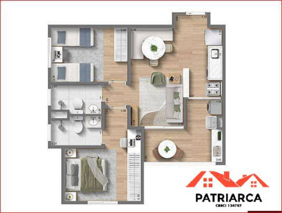 Imagem Apartamento à Venda, 56 m² em Núcleo Santa Isabel - Hortolândia Imagem Apartamento à Venda, 56 m² em Núcleo Santa Isabel - Hortolândia
