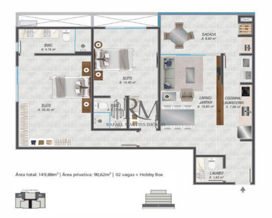 Imagem Apartamento com 2 Quartos à Venda, 90 m² em Jurerê Internacional - Florianópolis Imagem Apartamento com 2 Quartos à Venda, 90 m² em Jurerê Internacional - Florianópolis