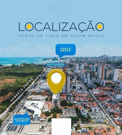 Imagem Apartamento com 1 Quarto para Alugar, 30 m² em Capim Macio - Natal Imagem Apartamento com 1 Quarto para Alugar, 30 m² em Capim Macio - Natal