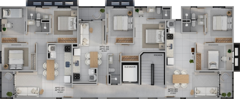 Imagem Apartamento com 3 Quartos à Venda, 64 m² em Bancários - João Pessoa Imagem Apartamento com 3 Quartos à Venda, 64 m² em Bancários - João Pessoa
