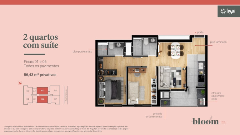 Imagem Apartamento com 2 Quartos à Venda, 55 m² em água Verde - Curitiba