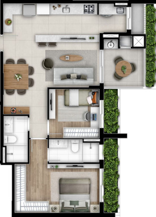 Imagem Apartamento com 2 Quartos à Venda, 135 m² em Cabral - Curitiba