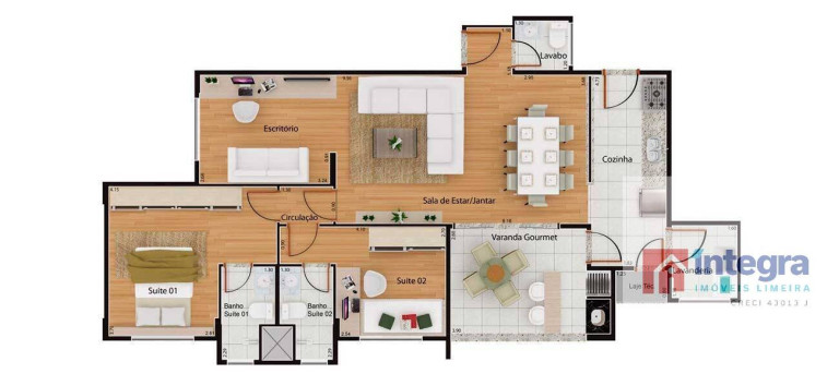 Imagem Apartamento com 3 Quartos à Venda, 96 m² em Vila Primavera - Limeira Imagem Apartamento com 3 Quartos à Venda, 96 m² em Vila Primavera - Limeira