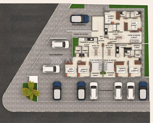 Imagem Apartamento com 2 Quartos à Venda, 52 m² em Brisamar - João Pessoa Imagem Apartamento com 2 Quartos à Venda, 52 m² em Brisamar - João Pessoa