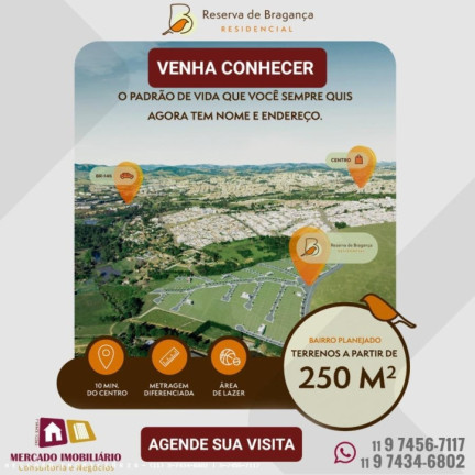 Terreno à Venda, 250 m² em Reserva De Bragança - Bragança Paulista