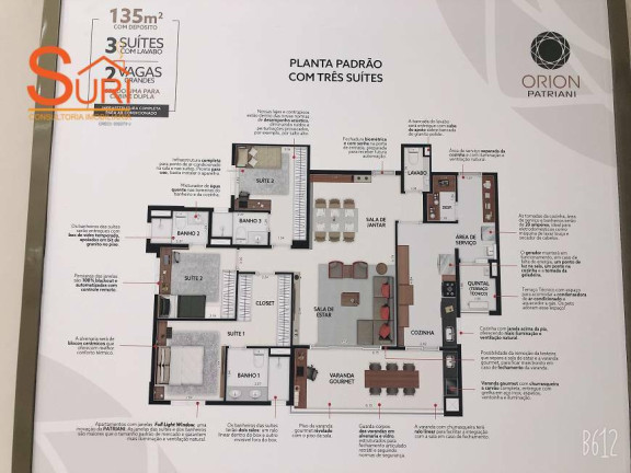 Imagem Apartamento com 3 Quartos à Venda, 135 m² em Vila Assunção - Santo André