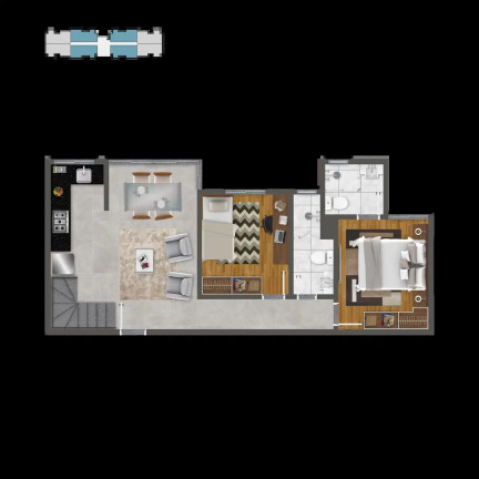 Imagem Apartamento com 2 Quartos à Venda, 54 m² em Fernão Dias - Belo Horizonte