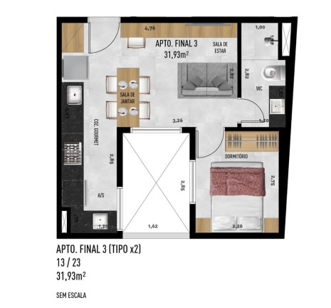 Imagem Imóvel com 1 Quarto à Venda, 24 m² em Jardim Trussardi - São Paulo Imagem Imóvel com 1 Quarto à Venda, 24 m² em Jardim Trussardi - São Paulo