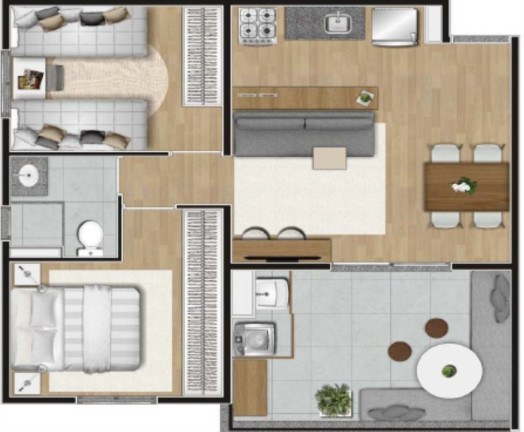 Imagem Imóvel com 2 Quartos à Venda, 55 m² em Campo Belo - São Paulo