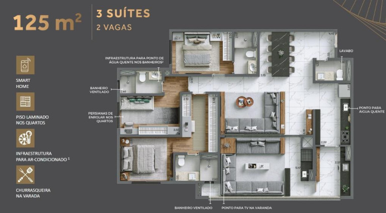 Imagem Apartamento com 3 Quartos à Venda, 125 m² em Vila Dom Pedro I - São Paulo Imagem Apartamento com 3 Quartos à Venda, 125 m² em Vila Dom Pedro I - São Paulo