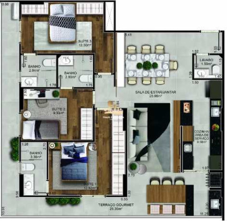 Imagem Apartamento com 2 Quartos à Venda, 120 m² em Canto Do Forte - Praia Grande Imagem Apartamento com 2 Quartos à Venda, 120 m² em Canto Do Forte - Praia Grande