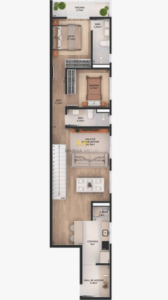 Imagem Apartamento com 3 Quartos à Venda, 76 m² em Centro - Pinhais