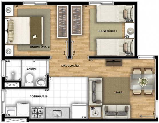 Imagem Apartamento com 2 Quartos à Venda, 52 m² em Loteamento Residencial Campina Verde - Campinas Imagem Apartamento com 2 Quartos à Venda, 52 m² em Loteamento Residencial Campina Verde - Campinas