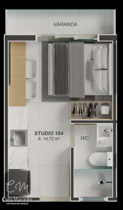 Imagem Apartamento com 1 Quarto à Venda, 36 m² em Aeroclube - João Pessoa