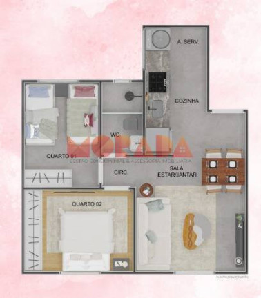 Imagem Apartamento com 2 Quartos à Venda, 45 m² em Papagaio - Feira De Santana