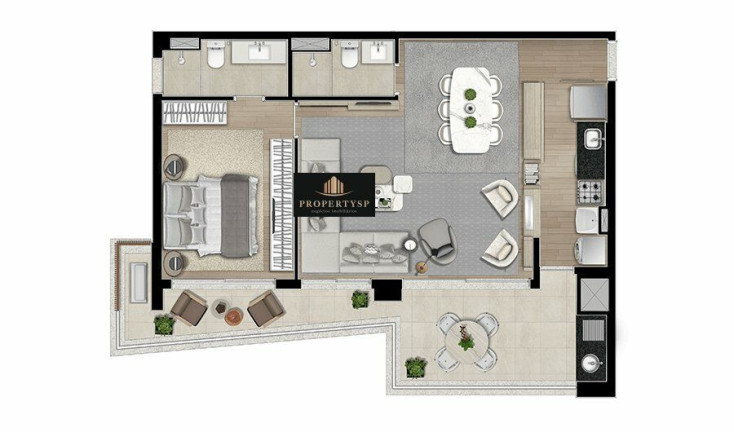 Imagem Apartamento com 1 Quarto à Venda, 173 m² em Cerqueira César - São Paulo