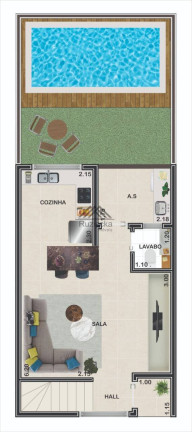 Imagem Casa de Condomínio com 2 Quartos à Venda, 71 m² em Praia Dos Sonhos - Itanhaém