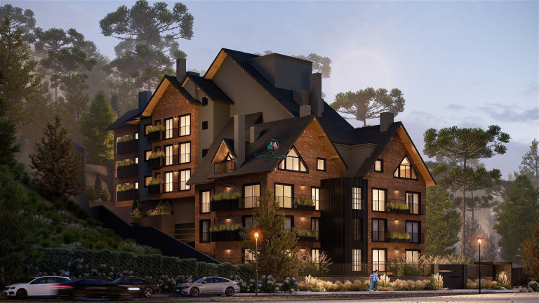Imagem Apartamento com 1 Quarto à Venda, 57 m² em Centro - Gramado