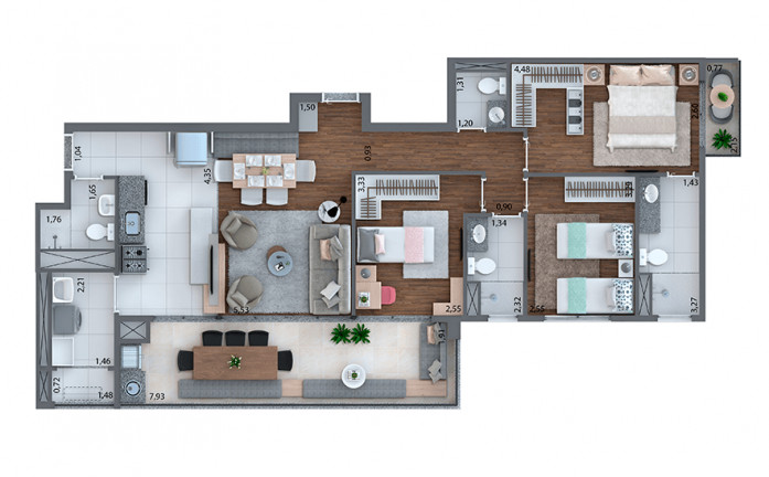 Imagem Apartamento com 3 Quartos à Venda, 159 m² em Tatuapé - São Paulo