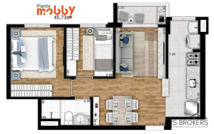 Imagem Apartamento com 2 Quartos à Venda, 45 m² em Vila Galvão - Guarulhos