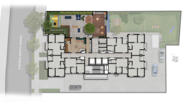 Imagem Apartamento com 2 Quartos à Venda, 37 m² em Santo Amaro - São Paulo