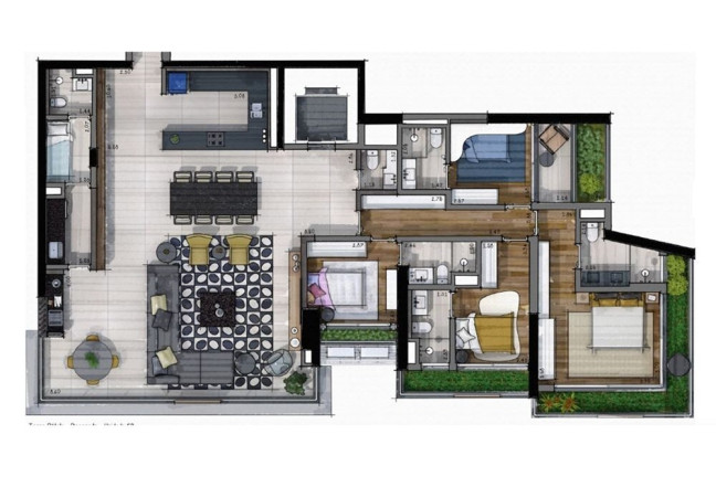 Imagem Apartamento com 4 Quartos à Venda, 195 m² em Jardim Das Acácias - São Paulo Imagem Apartamento com 4 Quartos à Venda, 195 m² em Jardim Das Acácias - São Paulo