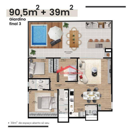Imagem Apartamento com 3 Quartos à Venda, 88 m² em Saguaçu - Joinville Imagem Apartamento com 3 Quartos à Venda, 88 m² em Saguaçu - Joinville