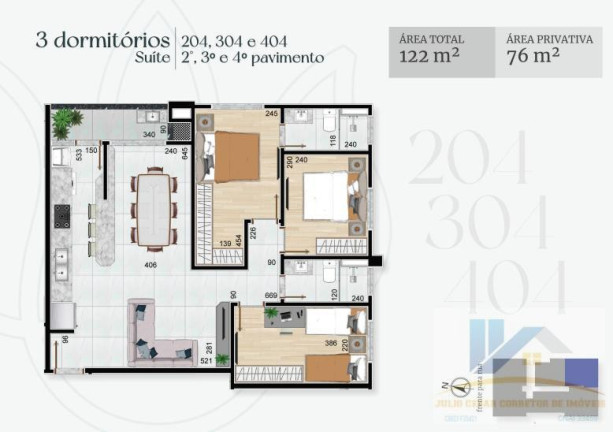 Imagem Apartamento com 3 Quartos à Venda, 79 m² em São Cristóvão - São José Dos Pinhais