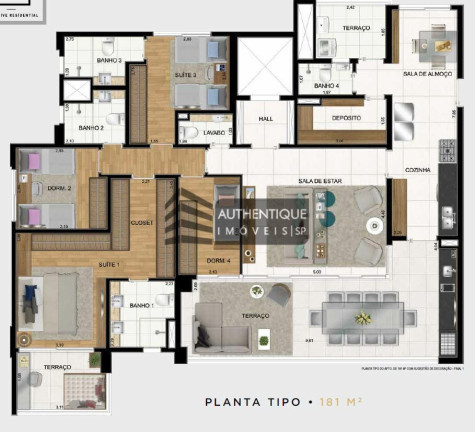 Imagem Apartamento com 4 Quartos à Venda, 181 m² em Brooklin - São Paulo