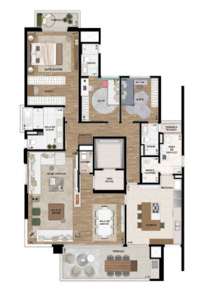 Imagem Apartamento com 4 Quartos à Venda, 200 m² em Alphaville Empresarial - Barueri