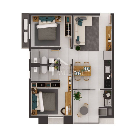 Imagem Apartamento com 2 Quartos à Venda, 56 m² em Costa E Silva - Joinville Imagem Apartamento com 2 Quartos à Venda, 56 m² em Costa E Silva - Joinville