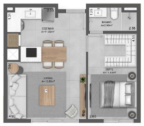 Imagem Cobertura com 2 Quartos à Venda, 171 m² em Mont Serrat - Porto Alegre