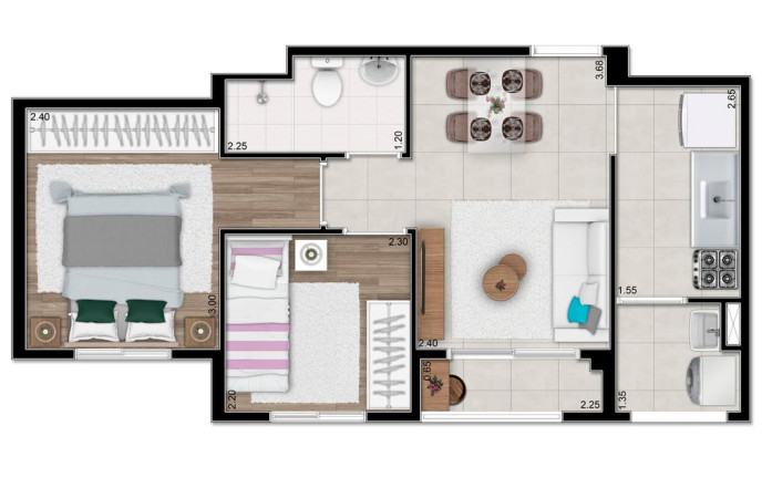 Imagem Apartamento com 2 Quartos à Venda, 39 m² em Itaquera - São Paulo Imagem Apartamento com 2 Quartos à Venda, 39 m² em Itaquera - São Paulo