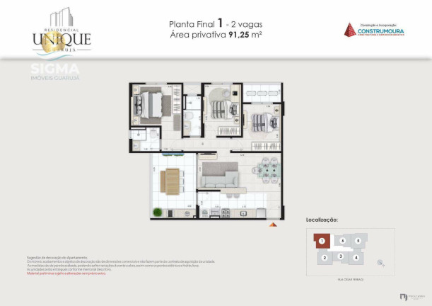 Imagem Apartamento com 3 Quartos à Venda, 96 m² em Jardim Astúrias - Guarujá Imagem Apartamento com 3 Quartos à Venda, 96 m² em Jardim Astúrias - Guarujá