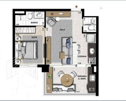 Imagem Apartamento com 1 Quarto à Venda, 44 m² em Vila Mariana - São Paulo