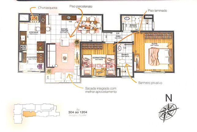 Imagem Apartamento com 2 Quartos à Venda, 75 m² em Nossa Senhora Das Dores - Santa Maria