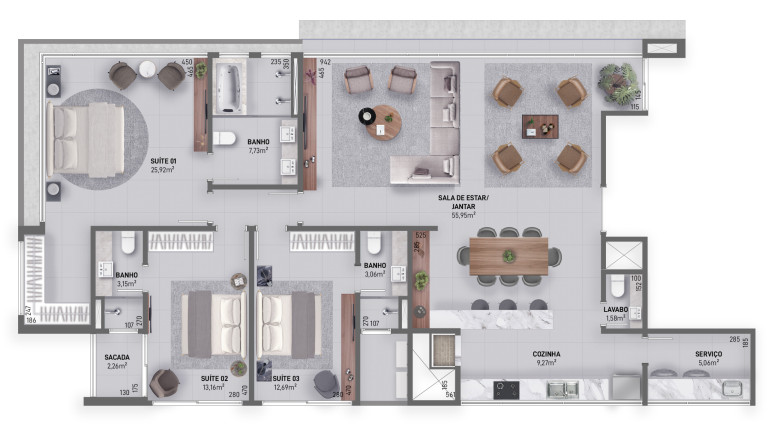 Imagem Apartamento com 3 Quartos à Venda, 200 m² em Predial - Torres