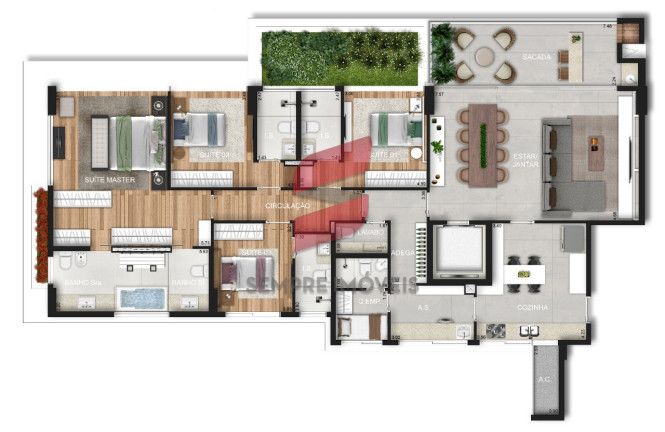 Imagem Apartamento com 5 Quartos à Venda, 200 m² em Juvevê - Curitiba Imagem Apartamento com 5 Quartos à Venda, 200 m² em Juvevê - Curitiba
