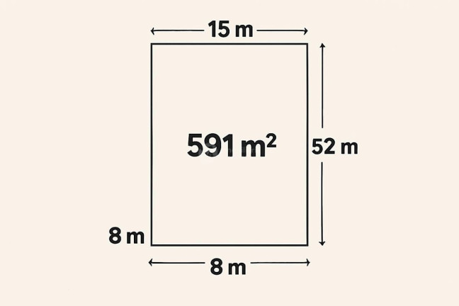 Terreno à Venda, 591 m² em Areia Branca