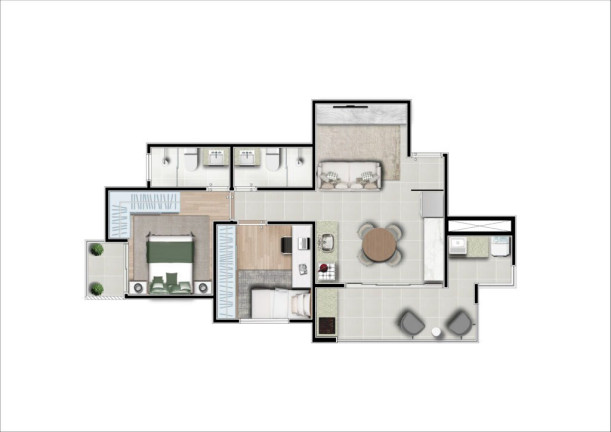 Imagem Apartamento com 2 Quartos à Venda, 67 m² em Vila Alzira - Santo André Imagem Apartamento com 2 Quartos à Venda, 67 m² em Vila Alzira - Santo André