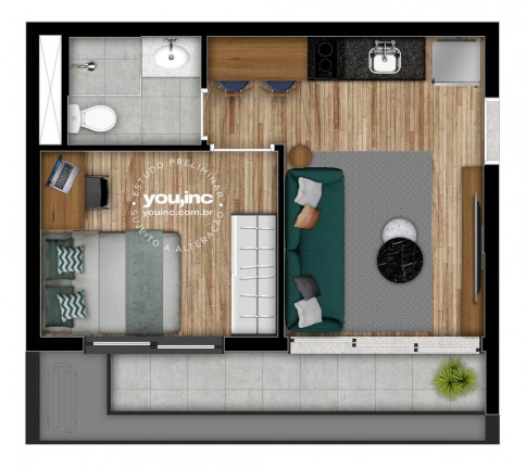 Imagem Studio com 1 Quarto à Venda, 22 m² em Pinheiros - São Paulo