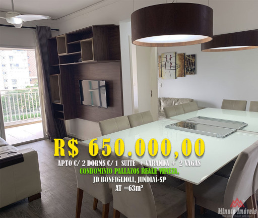 Apartamento com 2 Quartos à Venda, 63 m² em Parque Residencial Nove De Julho - Jundiaí