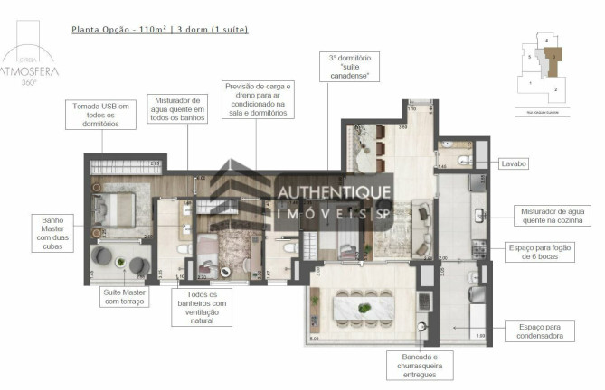 Imagem Apartamento com 3 Quartos à Venda, 110 m² em Brooklin - São Paulo Imagem Apartamento com 3 Quartos à Venda, 110 m² em Brooklin - São Paulo