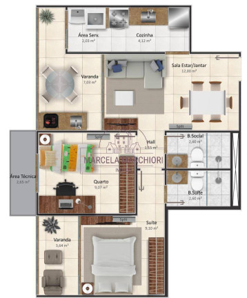 Imagem Apartamento com 2 Quartos à Venda, 60 m² em Praia De Itaparica - Vila Velha Imagem Apartamento com 2 Quartos à Venda, 60 m² em Praia De Itaparica - Vila Velha