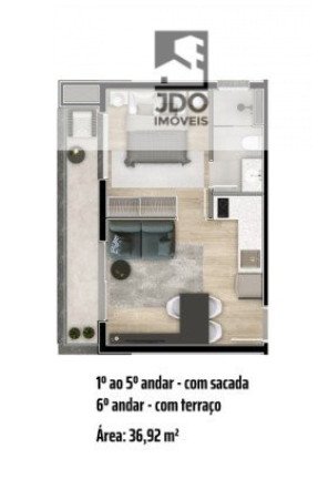 Imagem Apartamento com 1 Quarto à Venda, 37 m² em Batel - Curitiba Imagem Apartamento com 1 Quarto à Venda, 37 m² em Batel - Curitiba
