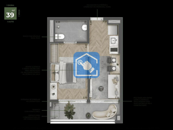 Imagem Apartamento com 1 Quarto à Venda, 37 m² em Butantã - São Paulo Imagem Apartamento com 1 Quarto à Venda, 37 m² em Butantã - São Paulo