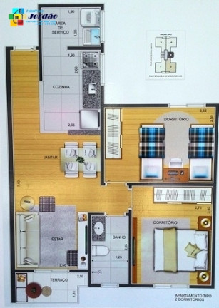 Imagem Apartamento com 2 Quartos à Venda, 54 m² em Vila Humaitá - Santo André Imagem Apartamento com 2 Quartos à Venda, 54 m² em Vila Humaitá - Santo André