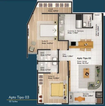 Imagem Apartamento com 2 Quartos à Venda, 90 m² em Centro - Balneário Camboriú Imagem Apartamento com 2 Quartos à Venda, 90 m² em Centro - Balneário Camboriú