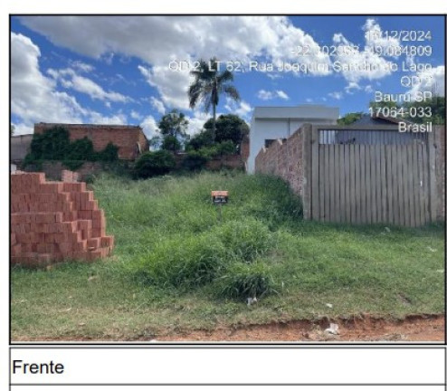 Terreno à Venda, 143 m² em Bauru